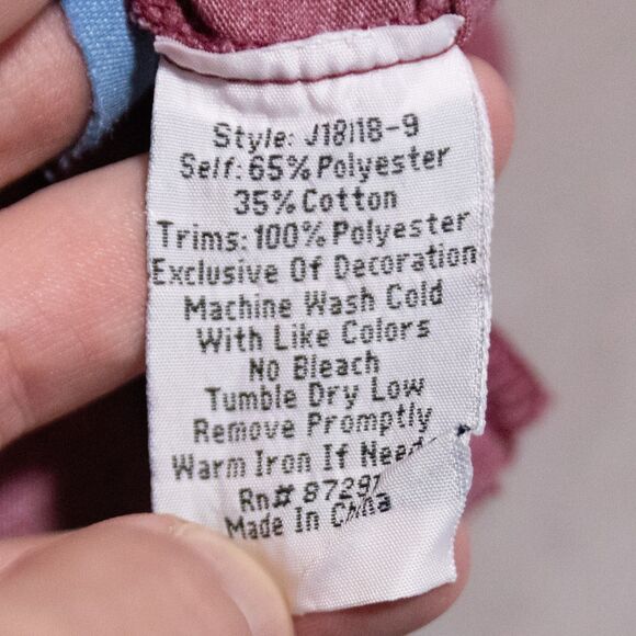 Johnny Was Darielle Flute Sleeve Embroidered V Neck Top Large Boho Floral - Picture 5 of 6